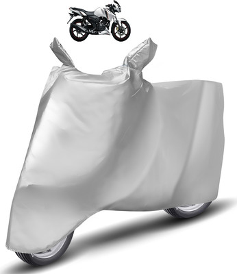 Caronix Two Wheeler Cover for TVS(Apache RTR 160, Silver)