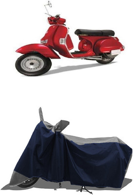 SUGASHRI Waterproof Two Wheeler Cover for LML(Star Euro 200, Grey, Blue)