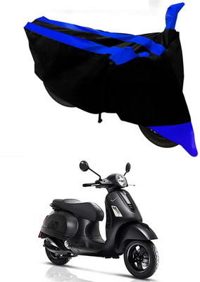 MMSSTAR Waterproof Two Wheeler Cover for Piaggio(Vespa, Blue, Black)