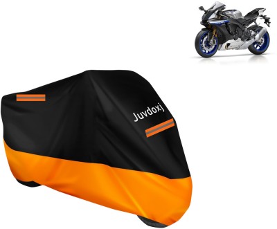 Juvdoxj Waterproof Two Wheeler Cover for Yamaha(YZF R1 M BS6, Orange)