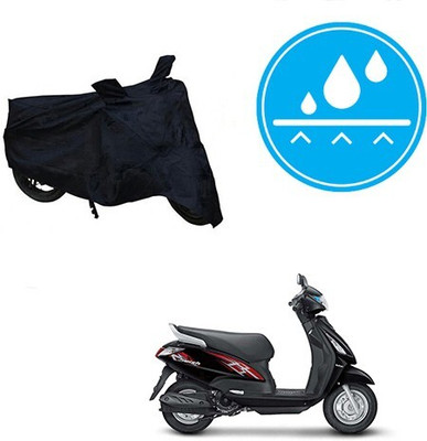 Mdstar Waterproof Two Wheeler Cover for Suzuki(Swish, Black)