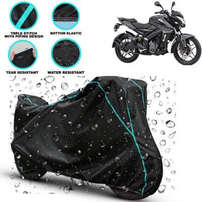 kerwa Waterproof Two Wheeler Cover for Bajaj(Pulsar NS 200, Black)