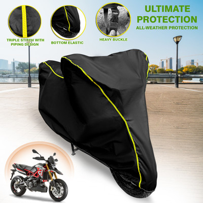 GARREGE Waterproof Two Wheeler Cover for Aprilia(Dorsoduro 900, Black)