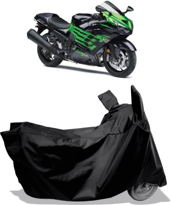 Amexride Two Wheeler Cover for Kawasaki(Ninja ZX 14R BS6, Black)