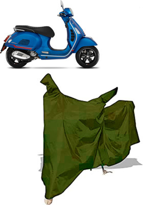 Amexride Two Wheeler Cover for Vespa(GTS Super 300 BS6, Maroon)