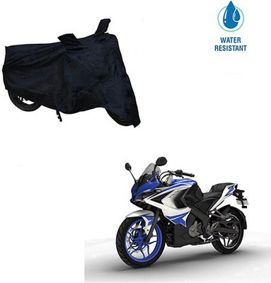 MMSSTAR Waterproof Two Wheeler Cover for Bajaj(Pulsar RS 200, Black)