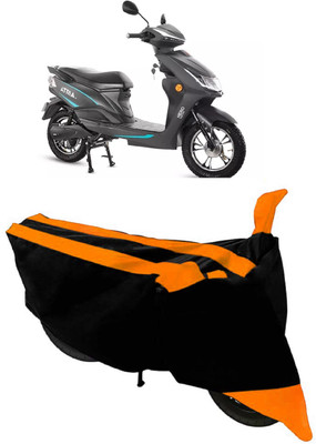 ABORDABLE Two Wheeler Cover for Hero(Electric Atria, Black, Orange)