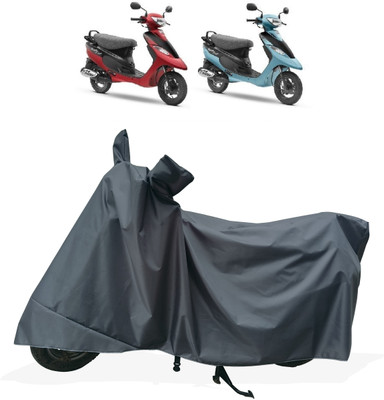 Tricway Two Wheeler Cover for TVS(Scooty Pep Plus, Grey)
