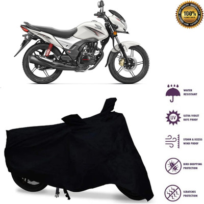 HWSXQAE Waterproof Two Wheeler Cover for Honda(SP 125, Black)
