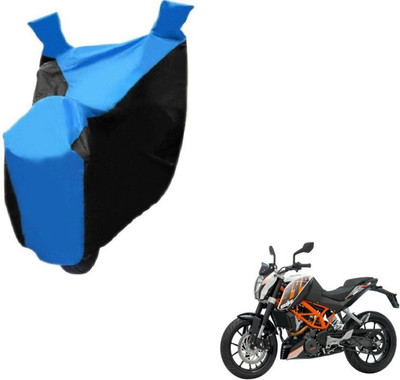 Mdstar Waterproof Two Wheeler Cover for KTM(Duke 390, Black, Blue)