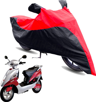 FurniGully Two Wheeler Cover for Hero(Electric Maxi, Red, Black)