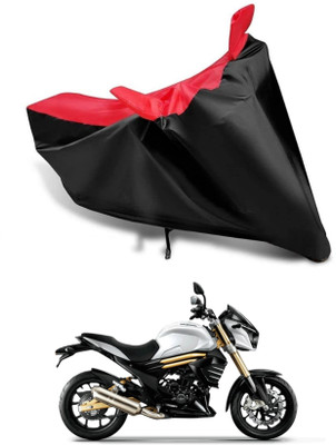 KEDIT Two Wheeler Cover for Mahindra(Mojo, Red, Black)