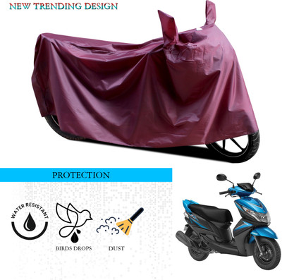 ANTHUB Waterproof Two Wheeler Cover for Yamaha(Ray Z, Maroon)