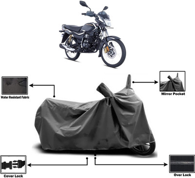 Amexride Two Wheeler Cover for Bajaj(Platina 110, Grey)