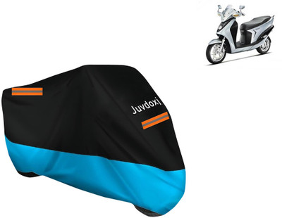 Juvdoxj Waterproof Two Wheeler Cover for Hero(Leap Hybrid SES BS6, Blue)