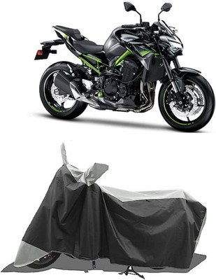 GROFATIK Two Wheeler Cover for Kawasaki(Z900RS BS6, Grey)