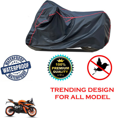THE REAL ARV Waterproof Two Wheeler Cover for KTM(RC 125, Black)