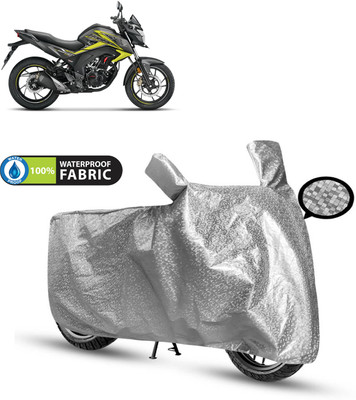 CODOKI Waterproof Two Wheeler Cover for Honda(CB Hornet 160, Silver)