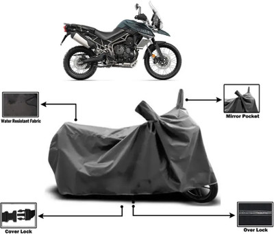 PEDALUP Waterproof Two Wheeler Cover for Triumph(Tiger 800 XCA, Grey)