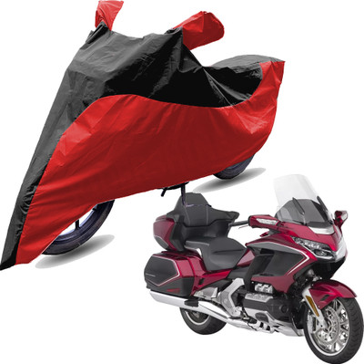 RiderShine Two Wheeler Cover for Honda(Gold Wing GL1800, Red, Black)