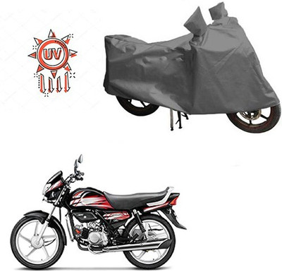 DeepShakshi AUTOMOTIVE Waterproof Two Wheeler Cover for Hero(HF Deluxe, Grey)