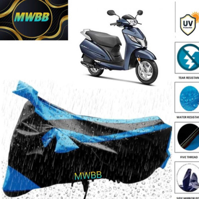 CoverXpert Two Wheeler Cover for Yamaha(Alpha BS6, Black)