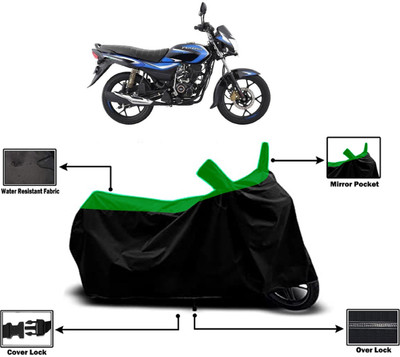 Amexride Two Wheeler Cover for Bajaj(Platina 110 H-Gear, Green)