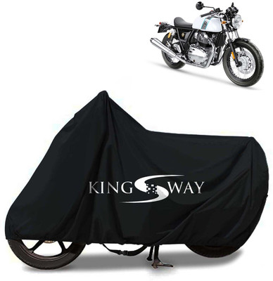 Kingsway Waterproof Two Wheeler Cover for Royal Enfield(Continental GT, Black)