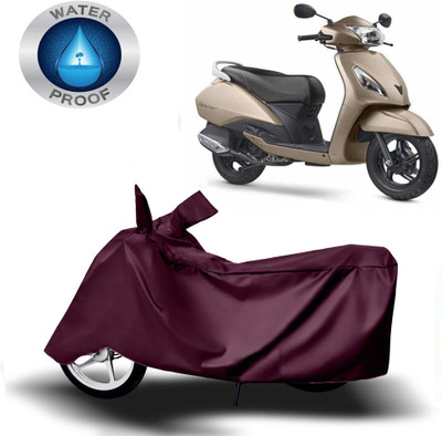 DeepShakshi AUTOMOTIVE Waterproof Two Wheeler Cover for TVS(Jupiter 125, Maroon)