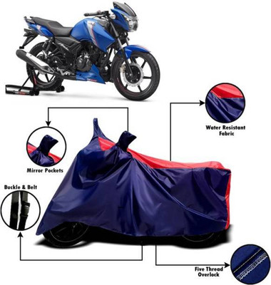 smwzxyu Waterproof Two Wheeler Cover for TVS(Apache, Red, Blue)