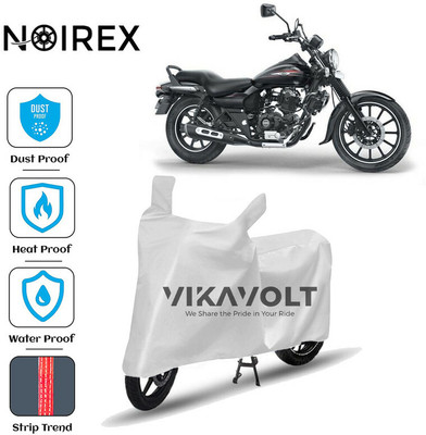 NOIREX Waterproof Two Wheeler Cover for Bajaj(Avenger 220 Street, Silver)