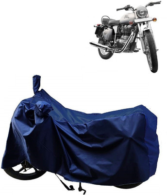 MMSSTAR Waterproof Two Wheeler Cover for Royal Enfield(Bullet 350, Blue)