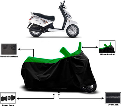 Amexride Two Wheeler Cover for Mahindra(Gusto, Green)