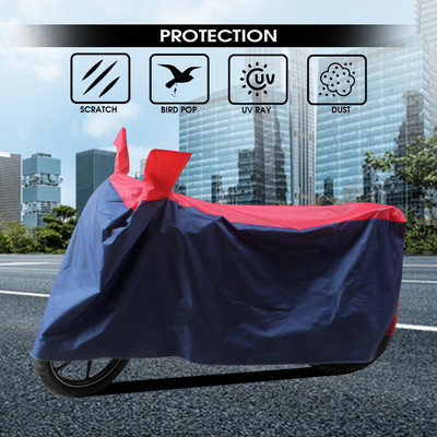 SnehaSales Waterproof Two Wheeler Cover for Hero(Motocorp Electric Scooter, Black, Red)