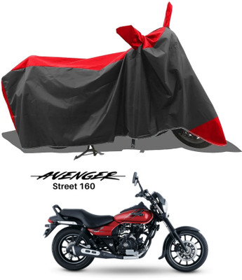 KEDIT Two Wheeler Cover for Bajaj(Red, Black)