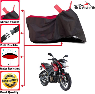 AASHTIK MART Two Wheeler Cover for Bajaj(Pulsar 200, Red, Black)
