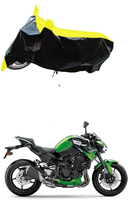VESMEI Two Wheeler Cover for Kawasaki(Z900RS BS6, Yellow)