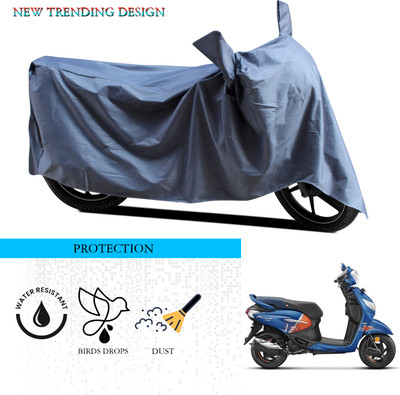SnehaSales Waterproof Two Wheeler Cover for Hero(Pleasure+ 110, Grey)