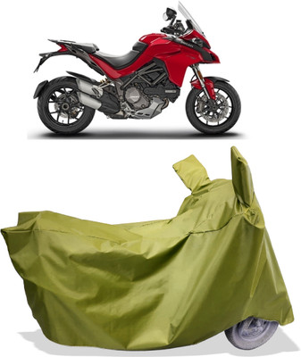 Amexride Two Wheeler Cover for Ducati(Multistrada 1260, Maroon)