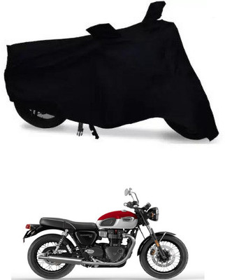 THE REAL ARV Waterproof Two Wheeler Cover for Triumph(Bonneville T100, Black)