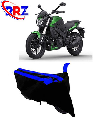 RRZ Waterproof Two Wheeler Cover for Bajaj(Dominar 400, Black, Blue)