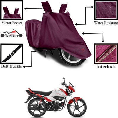 AASHTIK MART Two Wheeler Cover for Hero(MotoCorp Splendor Plus, Maroon)
