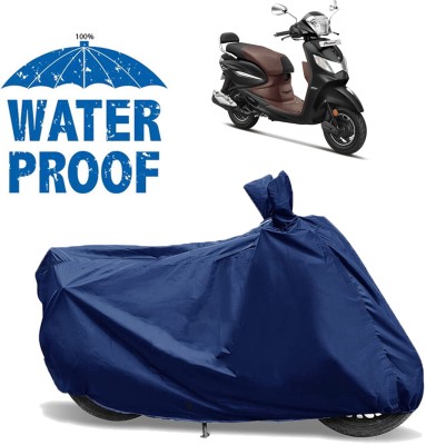 OliverX Waterproof Two Wheeler Cover for Hero(Pleasure Plus, Blue)