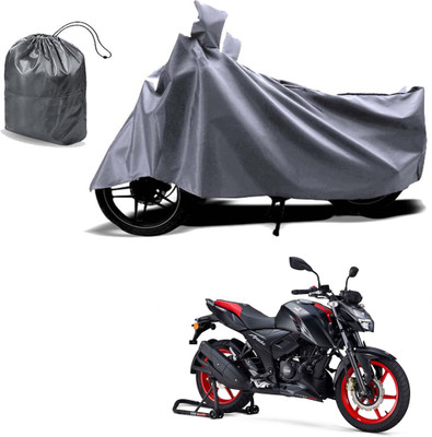 Autoinnovation Waterproof Two Wheeler Cover for TVS(Apache RTR 160 4V, Grey)