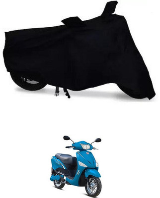 SMDP Waterproof Two Wheeler Cover for Hero(Electric Optima BS6, Black)