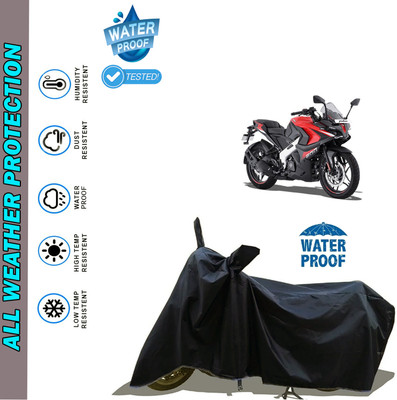 AutoGalaxy Waterproof Two Wheeler Cover for Bajaj(Pulsar RS200 BS6, Black)