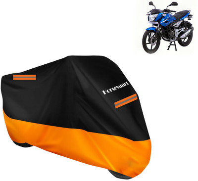 Horseyaart Waterproof Two Wheeler Cover for Bajaj(Pulsar 135 LS DTS-i, Orange)