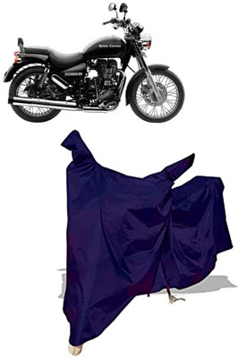 Amexride Two Wheeler Cover for Royal Enfield(Thunderbird 500, Blue)