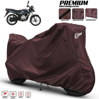 xodi Waterproof Two Wheeler Cover for Bajaj(Platina 100, Maroon, Black)