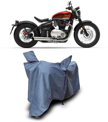 MADAFIYA Waterproof Two Wheeler Cover for Triumph(Bonneville Bobber, Grey)